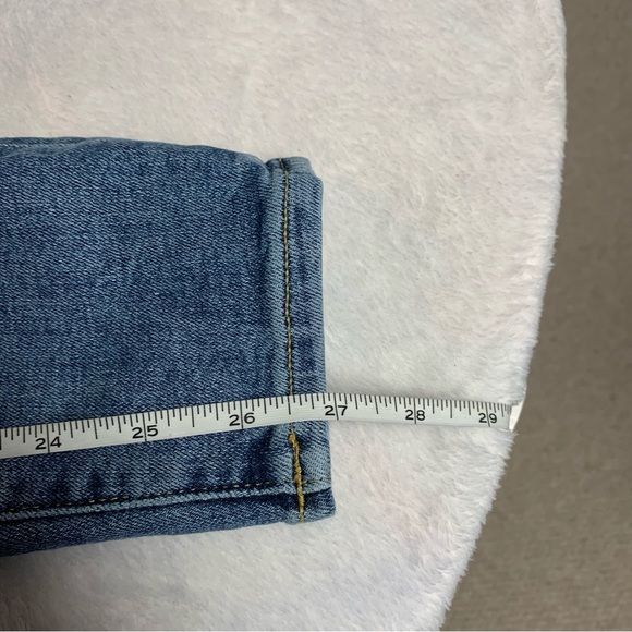 J Crew size 28 non distressed jeans medium wash mid rise skinny fit - Picture 7 of 9